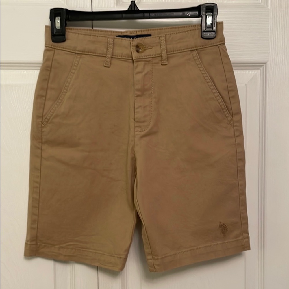 U.S. POLO ASSN. Boys Khaki Tan Shorts Size 12